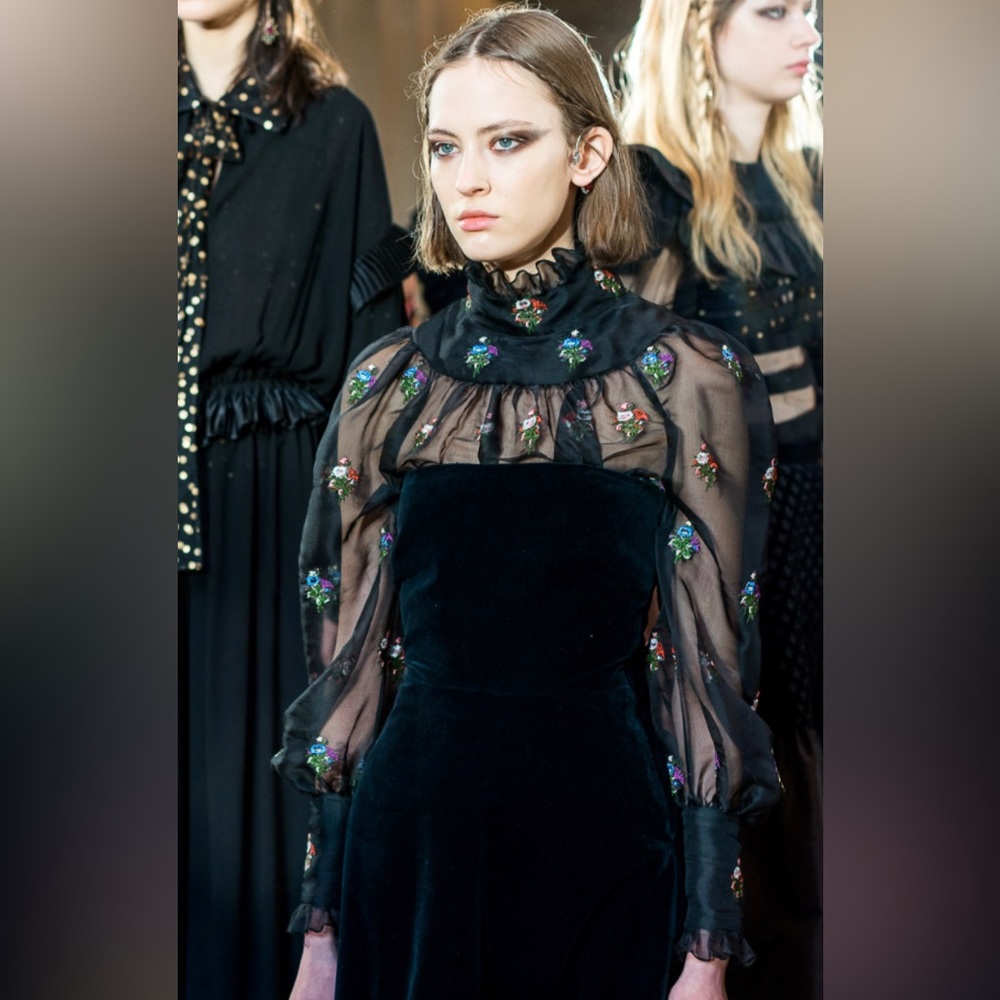 Jill Stuart Organza turtleneck blouse